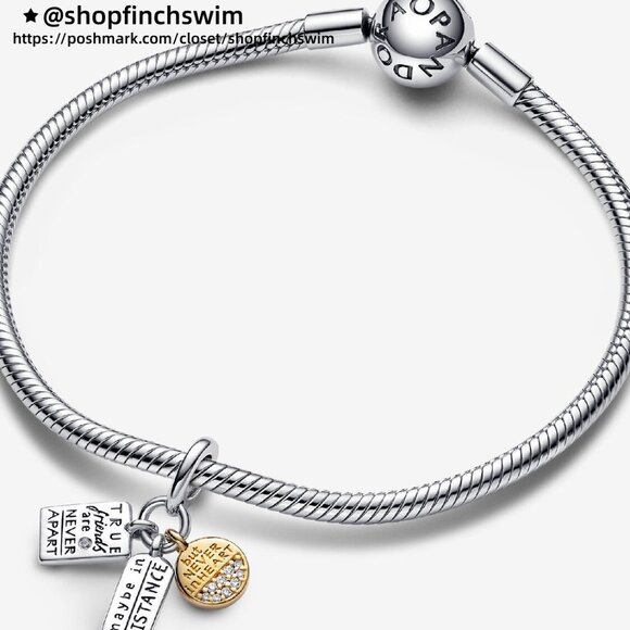 Pandora Friendship Triple Dangle Charm - Picture 3 of 6